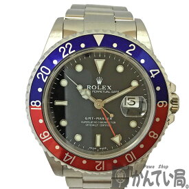 T【ROLEX】GMTマスター1　16700　ペプシ　青　赤　ステンレス　A番1998～1999年頃製造　OH済　仕上済　自動巻　100m防水　最終モデル　メンズ　男性　希少　GMT　オイスターブレス　13コマ　送料込　お買得　中古【ロレックス】【かんてい局宇都宮戸祭店】31000049317-32th