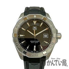 T【TAG-HEUER】アクアレーサー　WAY1110.FT8021　ステンレススティール　ラバー　クォーツ　電池　メンズ　男性　ブラック文字盤　300m防水　サファイヤクリスタル　現状販売 ギャラ有　中古【タグホイヤー】【質屋かんてい局宇都宮戸祭店】31000089317-8th