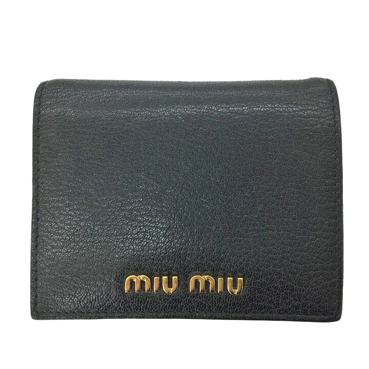楽天市場】K miu miu 二つ折り財布 5MV2044 箱 ギャランティカード 