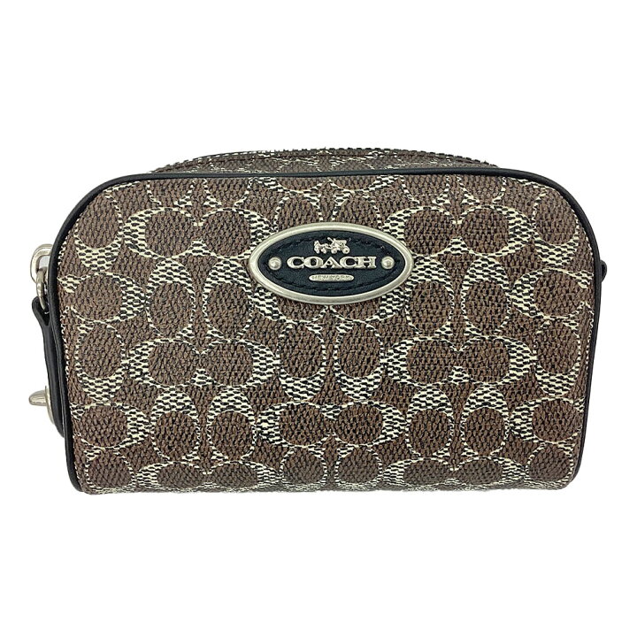 楽天市場】K COACH 美品 コスメポーチ 52528 シグネチャー ブラウン 