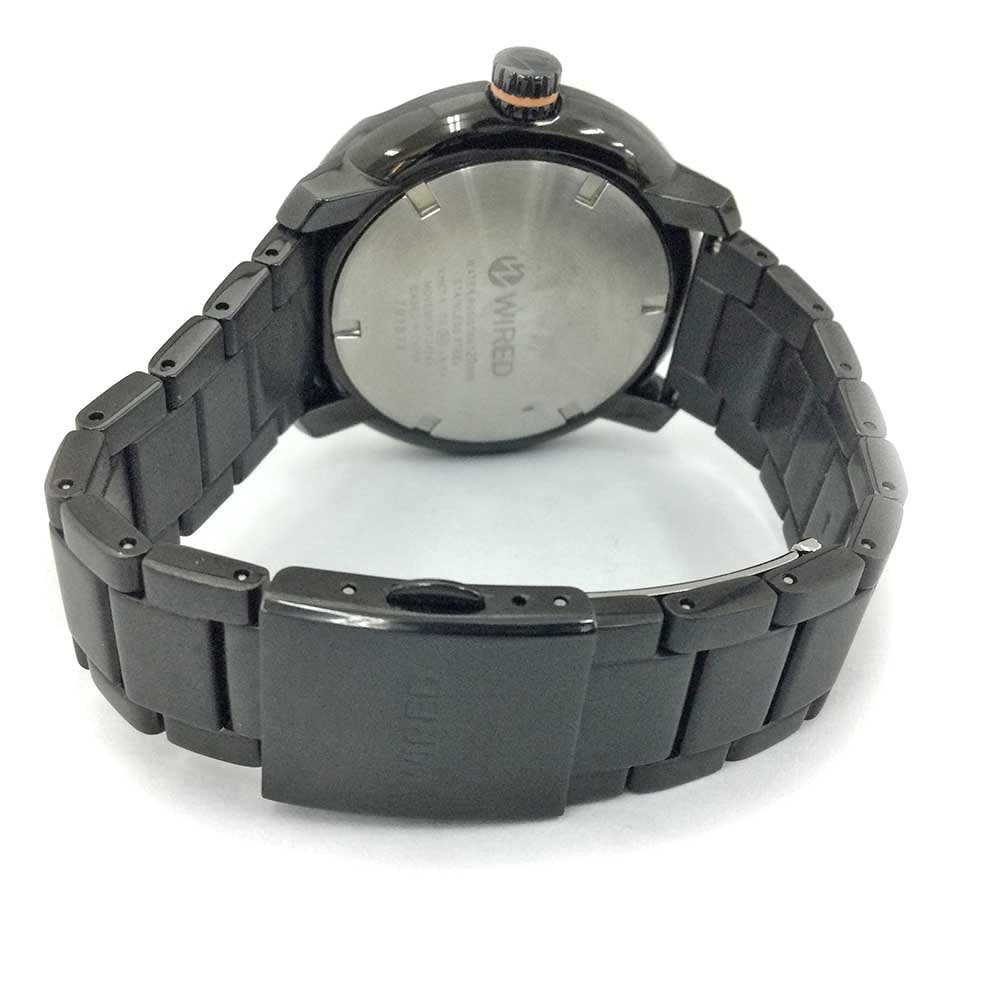 【います】 ワイアード　VH67-KCCO　ステンレス　クリスマスモデル　腕時計　ブラック　文字盤　メンズ　男性　人気　ビジネス　ファッション時計　普段使い　箱　31000179316-60k：かんてい局栃木 店 れがあるが