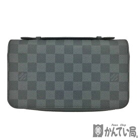 K　LOUIS VUITTON　ジッピーXL　N41503　CA5105　箱　布袋　送料込　ダミエ　グラフィット　ブラック　黒　ファスナー開閉　長財布　メンズ　レディース　ルイヴィトン　定番　質屋　中古　かんてい局　鹿沼店　31015589310-109k