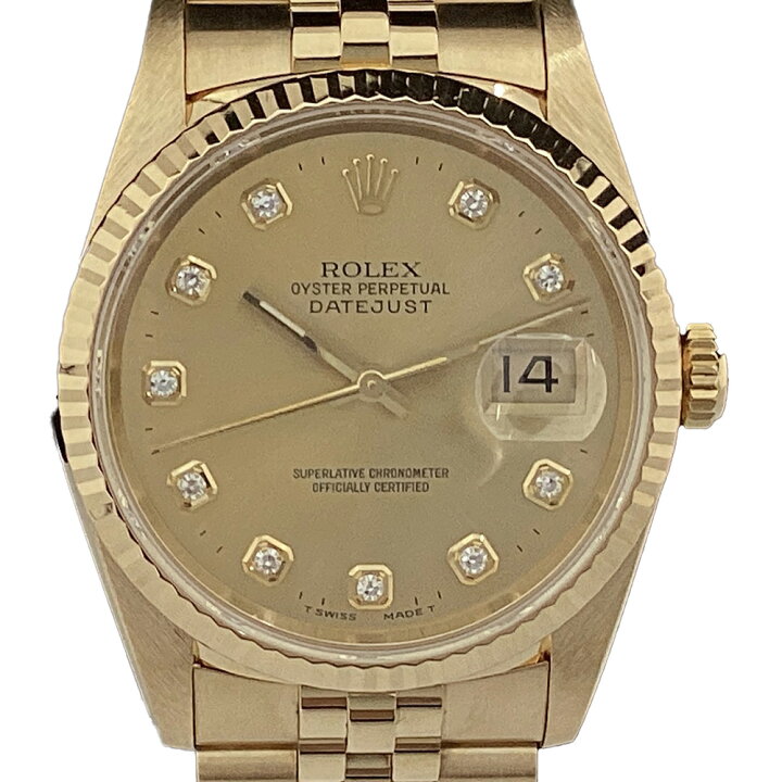 楽天市場】K【OH済】ROLEX デイトジャスト 16238G X番 1991年頃 YG  