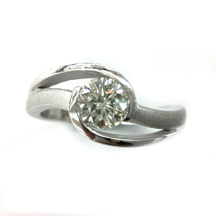楽天市場】K ダイヤリング K18WG ホワイトゴールド 0.54ct 送料込 