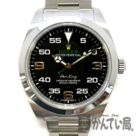 U【中古】【ROLEX】エアキング　116900　ランダム番(2020年頃製造)　箱付　ギャランティカード付 　ブラック文字番　タイミング調整・外装仕上げ済　日差+1秒【ロレックス】【かんてい局宇都宮店】31000049315-94