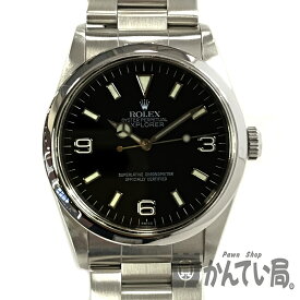 U【中古】【ROLEX】エクスプローラー1　14270　U番(1997～1998年頃製造)　SS 　ブラック文字番　ステンレス　自動巻　オーバーホール済　外装仕上済　日差+4秒　本体のみ【ロレックス】【かんてい局宇都宮店】31000049315-97u-b