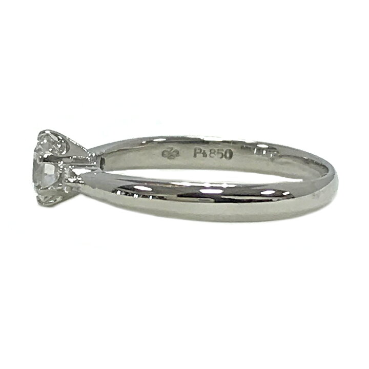 楽天市場】U【中古】ダイヤリング Pt850 約9号 ダイヤモンド D0.40ct  