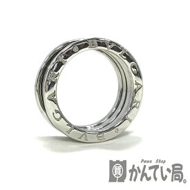 U【中古】【BVLGARI】B-ZERO1　3バンドリング　K18WG　サイズ53(約12.5号)　9.0g　箱有　磨き仕上げ済み　ビーゼロワン　ホワイトゴールド　人気　定番【ブルガリ】【かんてい局宇都宮店】31034089315-39u-b