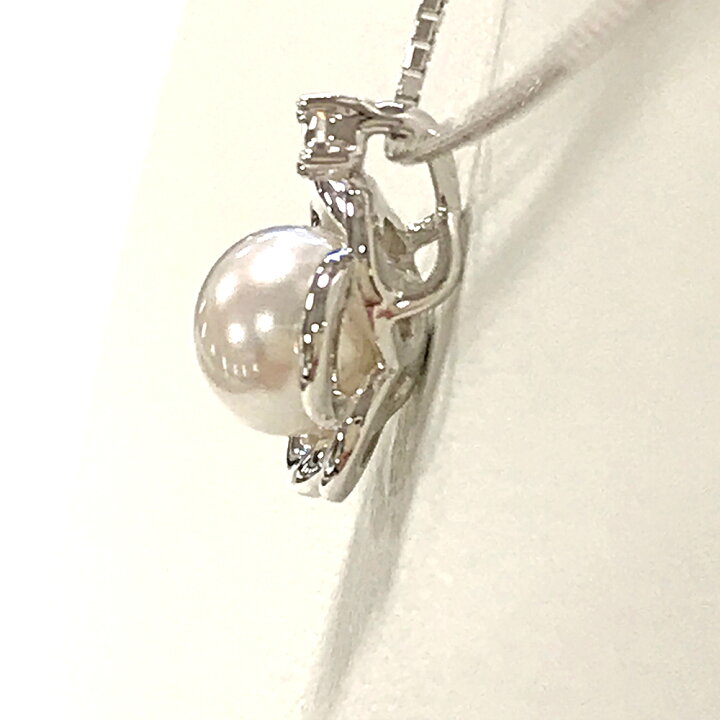 楽天市場】U【中古】K18WG パールネックレス 約5.9mm 約40cm 箱 