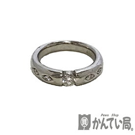 U【中古】【Pt900】 ダイヤリング　Pt900　約10.5号　ダイヤモンド　D0.37ct 　プラチナ　指輪　リング　9.6g【大特価価格】【かんてい局宇都宮店】31031739315-116u-f