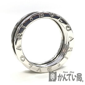 U【中古】【BVLGARI】【ブルガリ】ビーゼロワン　3バンドリング　K18WG　ホワイトゴールド　57　約16号　アクセサリー　9.0g　外装仕上済　人気　定番　美品【かんてい局宇都宮店】31034089315-38u-r