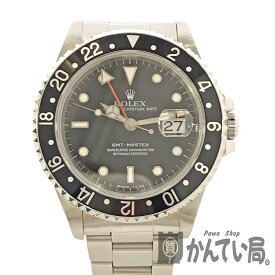 U【ROLEX】GMTマスター1　16700　SS 　ステンレス　ブラック文字番　ベゼル　黒　T番　デイト表示　人気　 スポーツモデル　自動巻　メンズ　時計【中古】【ロレックス】【かんてい局宇都宮店】31000049315-46u-r