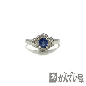 U【中古】【Pt900】 サファイアリング　Pt900　D0.05ct　プラチナ　石鑑定済み　指輪　11号　3.2g【大特価価格】【かんてい局宇都宮店】31031730315-46u-b