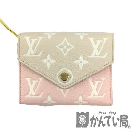 K　LOUIS VUITTON　ポルトフォイユ・ヴィクトリーヌ　M81289　RFID　ICチップ　コンパクト　モノグラム　アンプラント　限定　三つ折り財布　箱　布袋　レディース　女性　ルイヴィトン　お買い得　特別価格　中古　質屋かんてい　鹿沼店　31018979310-122k