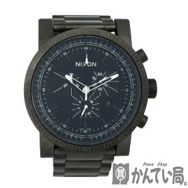 K　NIXON　マクナゴン　腕時計　NA154632　ブラック文字盤　ステンレス　電池　クォーツ　ビジネス　送料無料　お買い得　お値打ち品　シンプル　ファッション時計　腕時計　ニクソン　中古　質屋かんてい局　鹿沼店　31000769310-12k-n