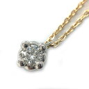 K　ディズニーネックレス　k18　Pt900　プラチナ　ゴールド　最大約48cm　0.10ct　約3.5g　一粒ダイヤ　送料込　ファッション　調節可能　レディース　女性　資産　アクセアリー　お買い得　特別価格　ラグジュアリー　中古　質屋かんてい局　鹿沼店　31032139310-2k