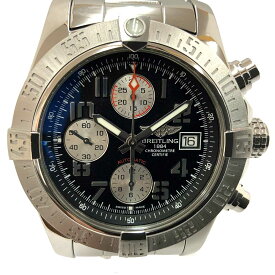 o【中古】【BREITLING】ブライトリング　アベンジャー2　A13381　 ネイビー文字盤　自動巻き　クロノグラフ メンズ 　腕時計　中古　【質屋かんてい局小山店】31000129316-16o-s