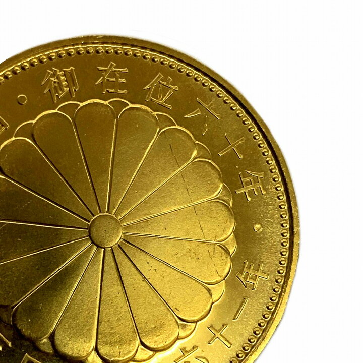 楽天市場】O【中古】【記念硬貨】昭和天皇御在位60年記念10万円金貨 拾 