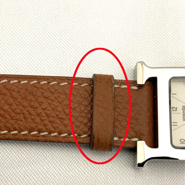 楽天市場】o【HERMES】Hウォッチ HH1.210 ステンレススチール SS 革 