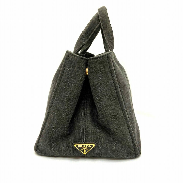 楽天市場】o 【PRADA】 カナパ 1BG642 ブラック デニム ショルダー 