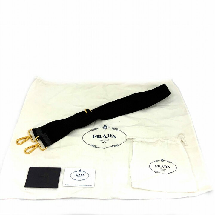 楽天市場】o 【PRADA】 カナパ 1BG642 ブラック デニム ショルダー 