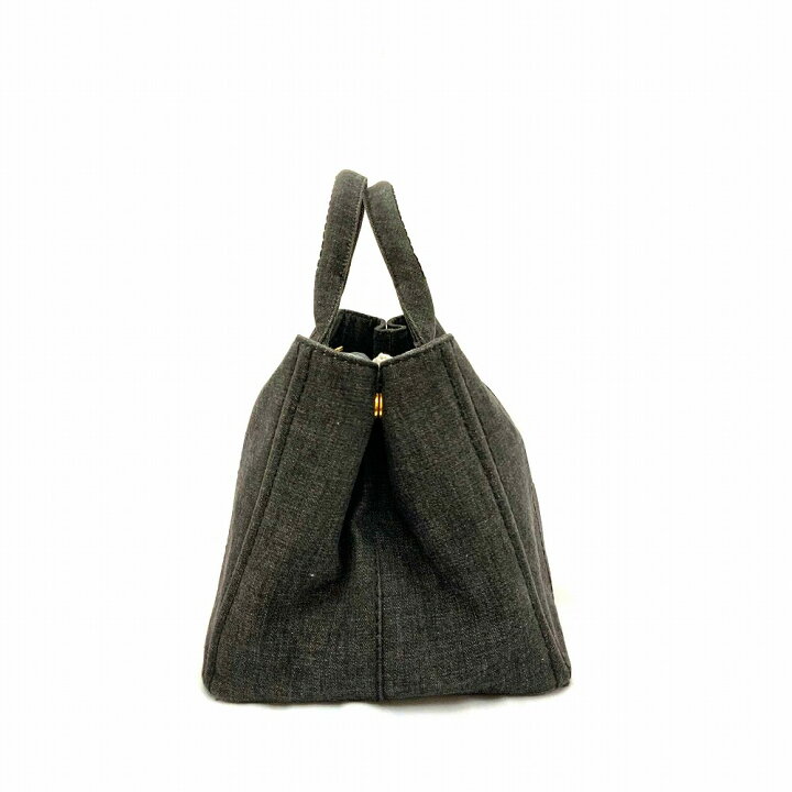 楽天市場】o 【PRADA】 カナパ 1BG642 ブラック デニム ショルダー 