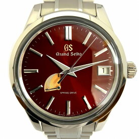 O【GRAND SEIKO】SBGA499　エレガンスコレクション　スプリングドライブ　キャリバー9R20周年記念モデル　文字盤　レッド　パワーリザーブ表示　シンプル　ビジネス　男性　メンズ　腕時計　グランドセイコー　かんてい局小山店　T25-441o-y
