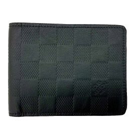 O 【LOUIS VUITTON】ポルトフォイユ・ミュルティプレ　N63124　二つ折り札入れ　ダミエ（アンフィニ）　定番　男性　メンズ　二つ折り財布　【ルイヴィトン】【質屋かんてい局小山店】31015580318-403o-k