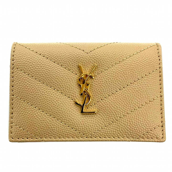 楽天市場】o 【SAINT LAURENT】コンパクトウォレット 668274 ゴールド  