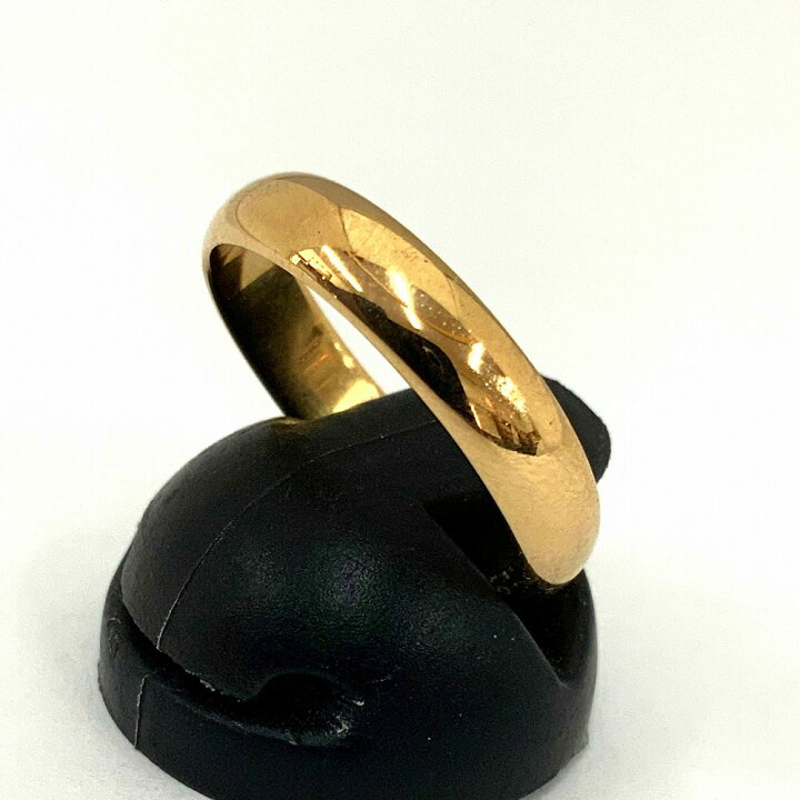 楽天市場】o【K18】甲丸リング ゴールド 18金 総重量約3.6g 約13.5号 