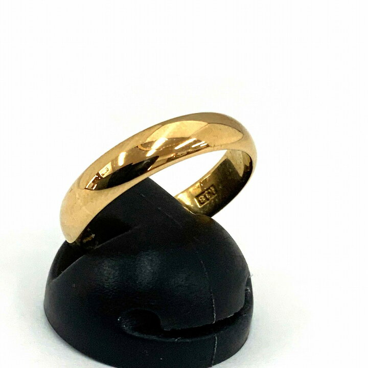 楽天市場】o【K18】甲丸リング ゴールド 18金 総重量約3.6g 約13.5号 