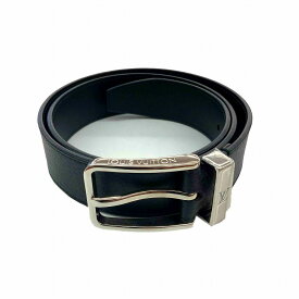 o 【LOUIS VUITTON】 ルイヴィトン　M6065　ポンヌフ　サンチュール　ベルト　ブラック　トリヨンレザー　サイズ85/34　シルバー金具　LV　布袋　メンズ　男性　ビジネス【かんてい局小山店】31026899316-64o-y