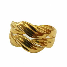 o 【K18】ファッションリング　ゴールド　18金　総重量約3.8g　レディース　メンズ　アクセサリー 　約11号　指輪　ジュエリー 中古《かんてい局小山店》31031599318-331o-a