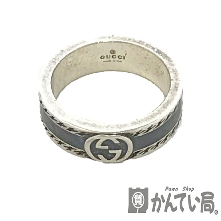 楽天市場】U【中古】【GUCCI】インターロッキングリング 645573 J8410 