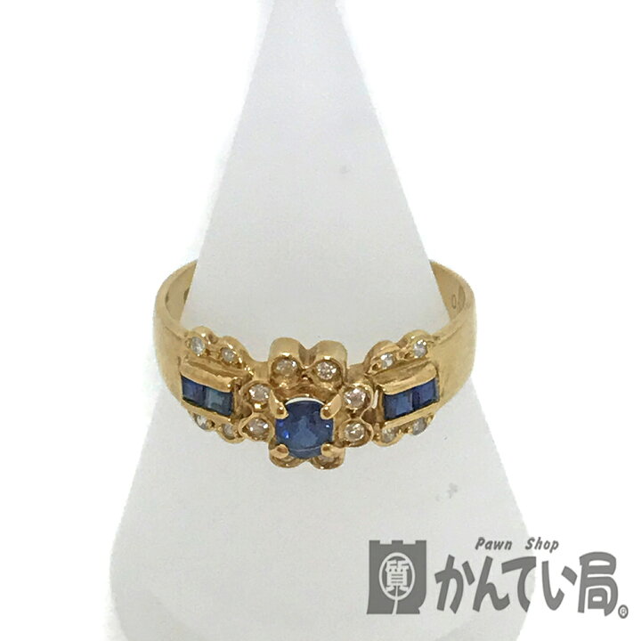 楽天市場】U【中古】【K18】サファイヤリング 約14号 約2.6g リング幅 