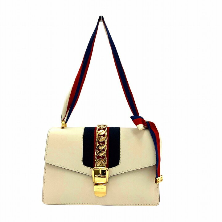 楽天市場】O【GUCCI】ショルダーバッグ 421882 ホワイト ブルー レッド 