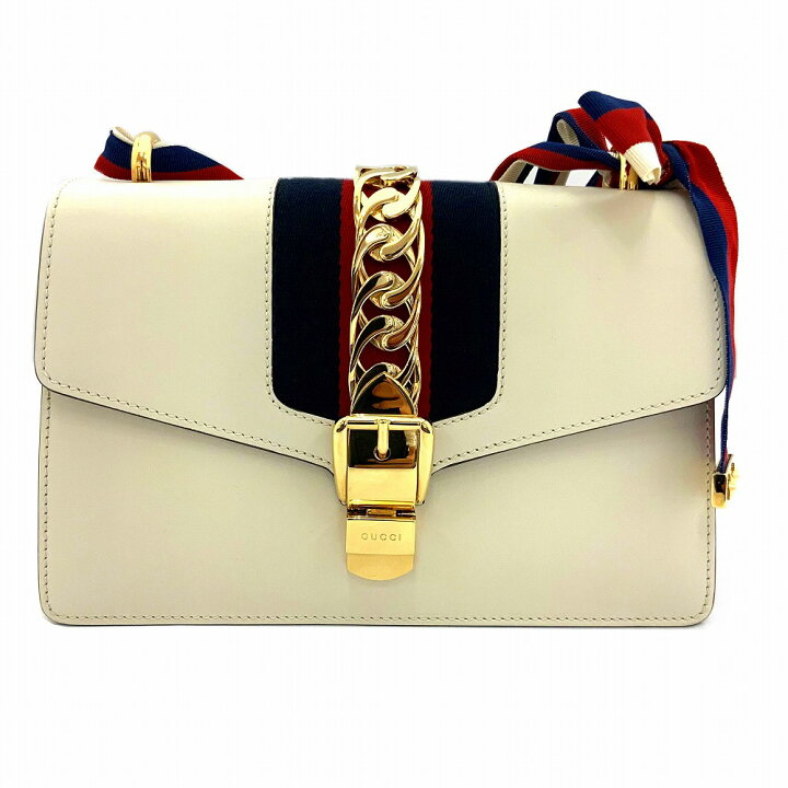 楽天市場】O【GUCCI】ショルダーバッグ 421882 ホワイト ブルー レッド  