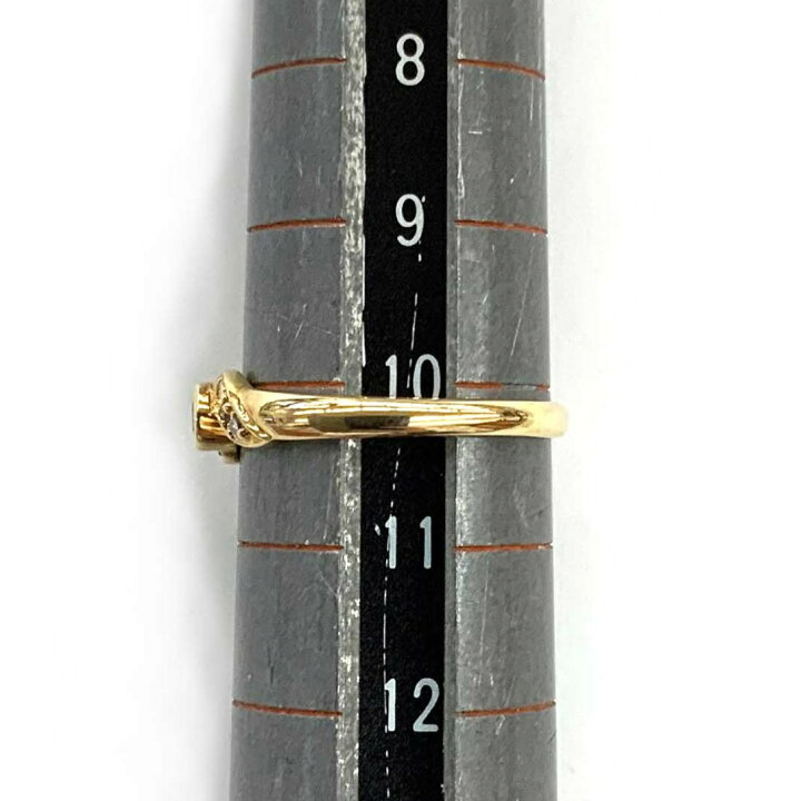 楽天市場】o【K18】 ダイヤリング 18金 重量約1.8g 資産 約10号 