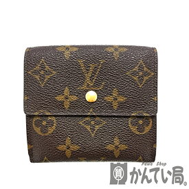 U【中古】LOUIS VUITTON【ルイ・ヴィトン】ポルトモネ・ビエカルトクレディ　M61652　モノグラム　ブラウン　二つ折り財布　コンパクト　LVロゴ　美品【かんてい局宇都宮店】31018979315-239u-m