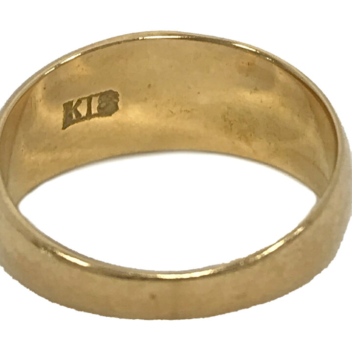 楽天市場】U【中古】【K18】地金リング 甲丸リング 約12号 約5.4g 