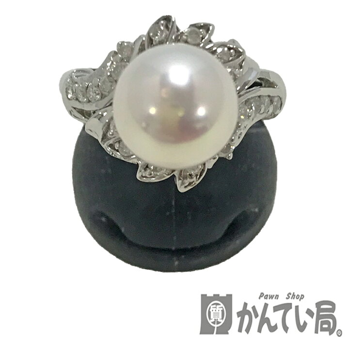 楽天市場】U【中古】【Pt900】パールリング 約13号 D0.30ct 約6.0g 珠 