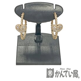 U【中古】【K18PG】 ダイヤモンドピアス　K18PG　ピンクゴールド　D0.10ct/D0.10ct　ダイヤモンド　約3.7g　美品【大特価価格】【かんてい局宇都宮店】31032649315-91u-k