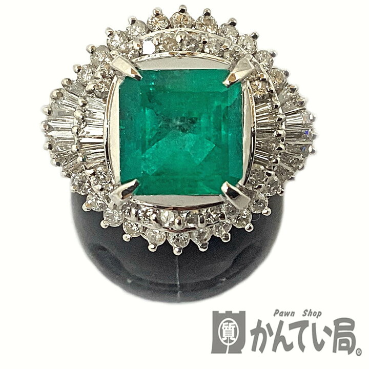 楽天市場】T【Pt900】エメラルドリング プラチナ 5月誕生石 天然石 