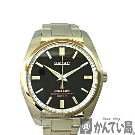 T【GRAND SEIKO】グランドセイコーSBGX093 9F61-0AD0　クオーツ　ステンレス　ブラック文字盤　10気圧防水　100m防水　仕上済　バッテリー交換済　腕時計　ウォッチ　男性　メンズ　シンプル　中古【グランドセイコー】【質屋かんてい局宇都宮戸祭店】31059019317-5t-h