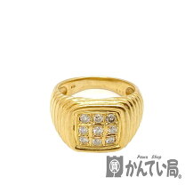 楽天市場】k18 リング 中古 17号 印台の通販