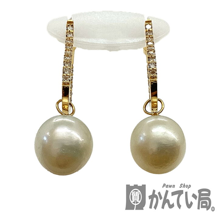 楽天市場】T【中古】【K18】 パールピアス ゴールド パール取り外し 