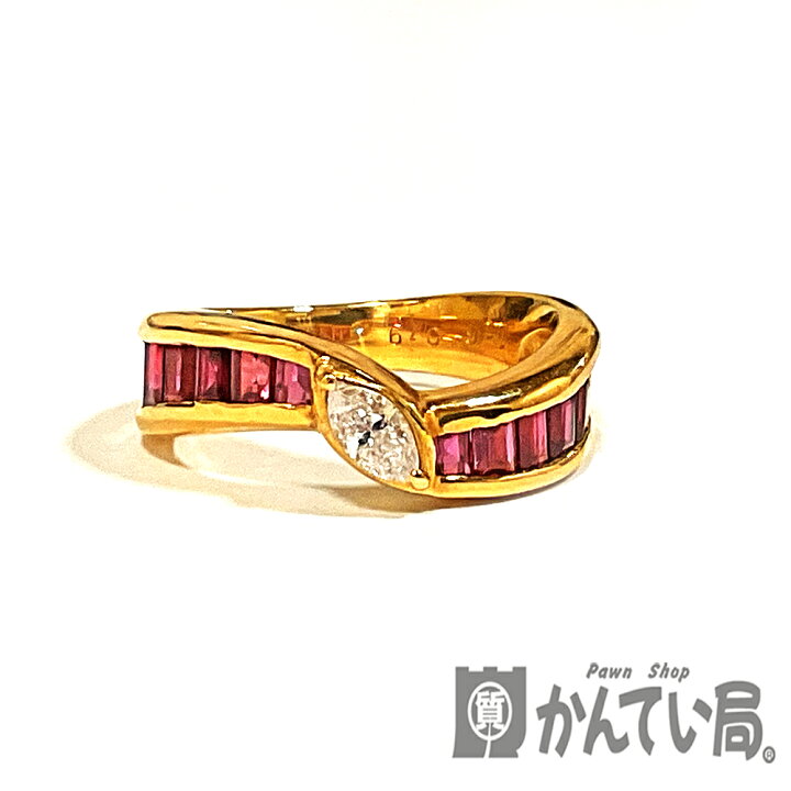 楽天市場】U【中古】【K18】 ルビーリング 約11.5号 K18 ゴールド 金  