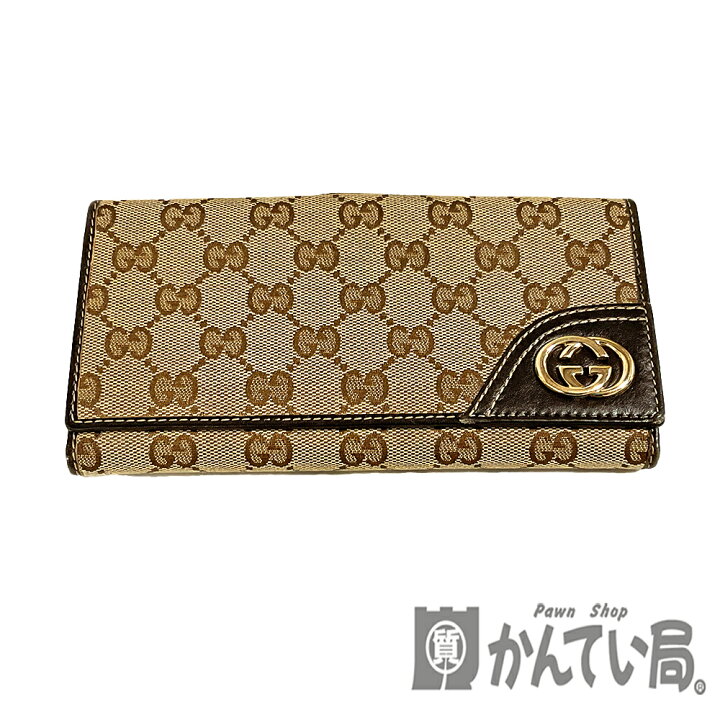楽天市場】U【中古】GUCCI【グッチ】Wホック長財布 181593 GG 