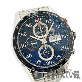 U【中古】【TAG HEUER 】カレラクロノグラフ　CV2A10.BA0796　自動巻　ネイビー字盤　ステンレスベルト　デイデイト表示　クロノグラフ　タキメーター【タグ・ホイヤー】【かんてい局宇都宮店】Q25-774u-r