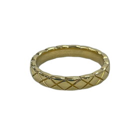 U【CHANEL】 シャネル　ココクラッシュリング　750YG　イエローゴールド　約9.5号　サイズ50　約3.7g　人気　箱付　レディース　中古　美品【大特価価格】【かんてい局宇都宮店】 Q25-3993u-t